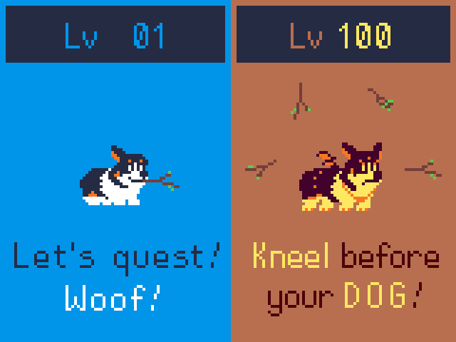 Level up to 100 for today’s Pixel_Dailies! Woof!