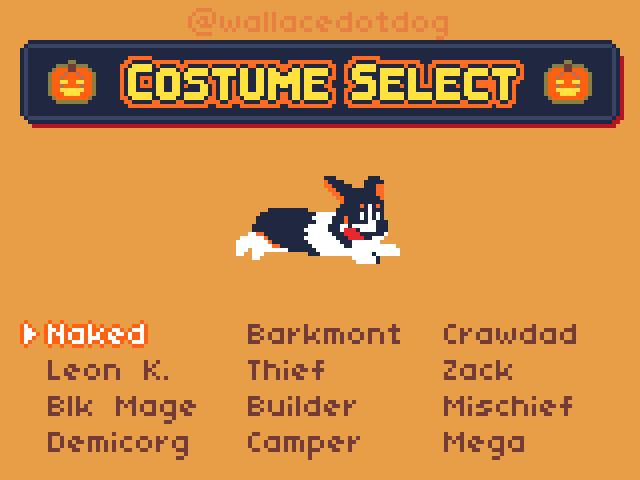 Choose your favorite costume! Woof!